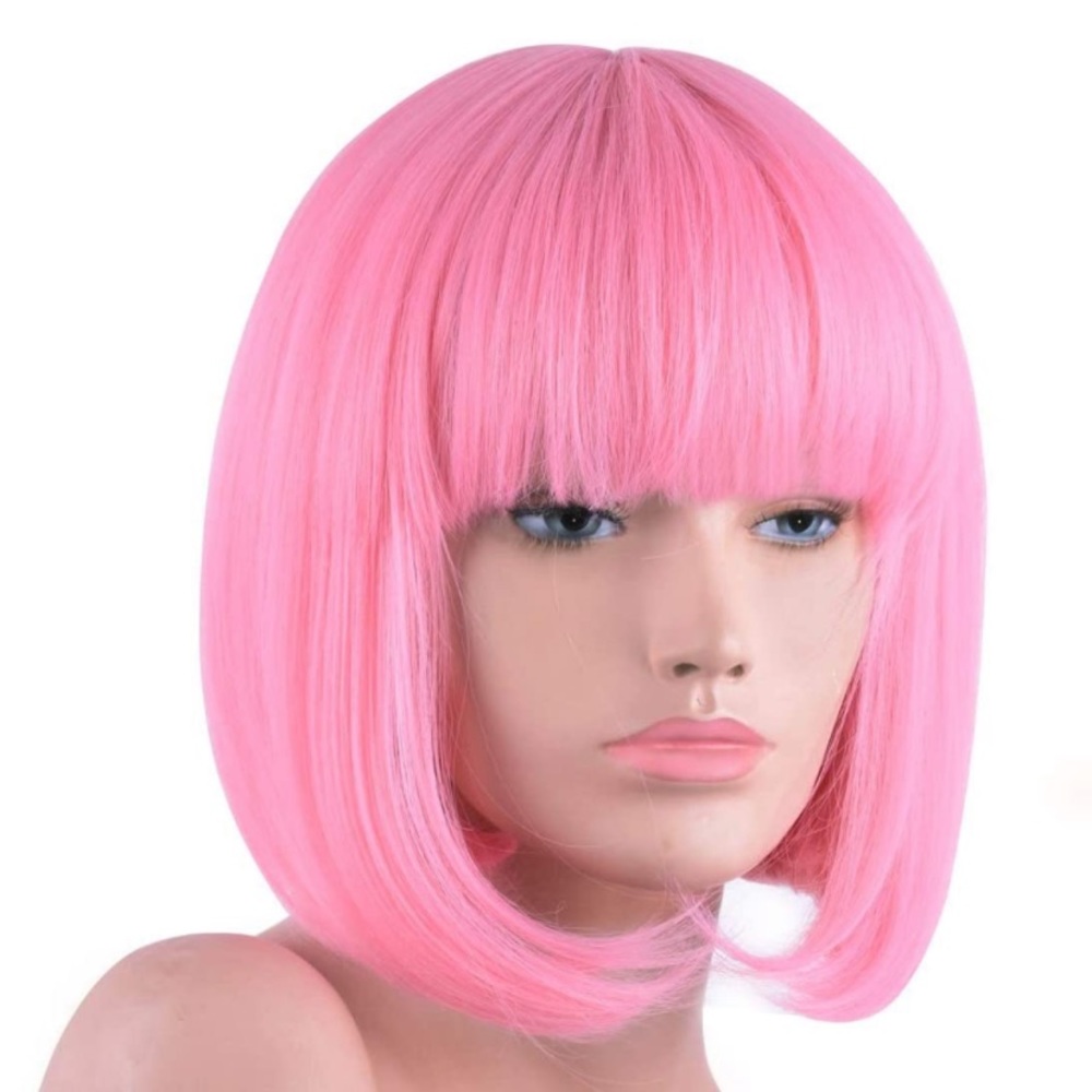 Pink wig